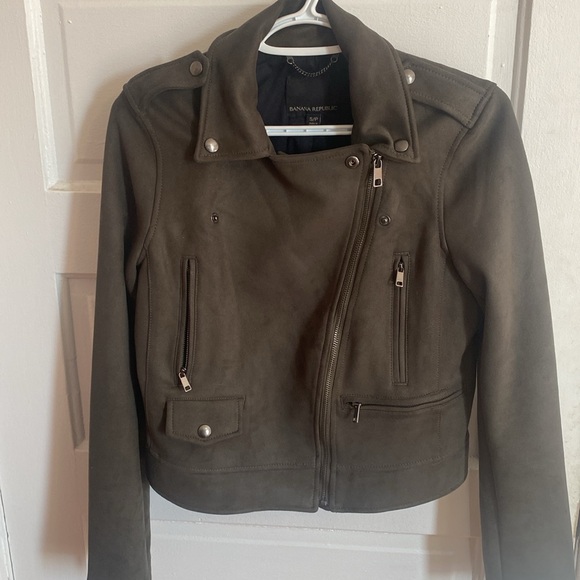 Banana Republic Vegan Suede Moto Jacket - Picture 8 of 9